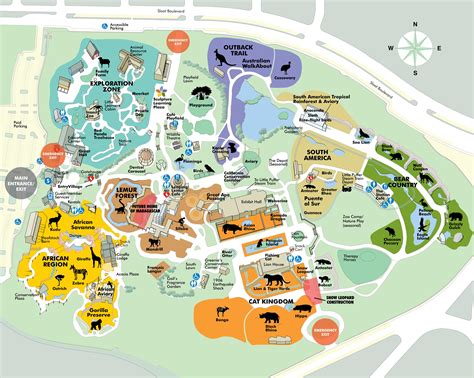 Dallas zoo map
